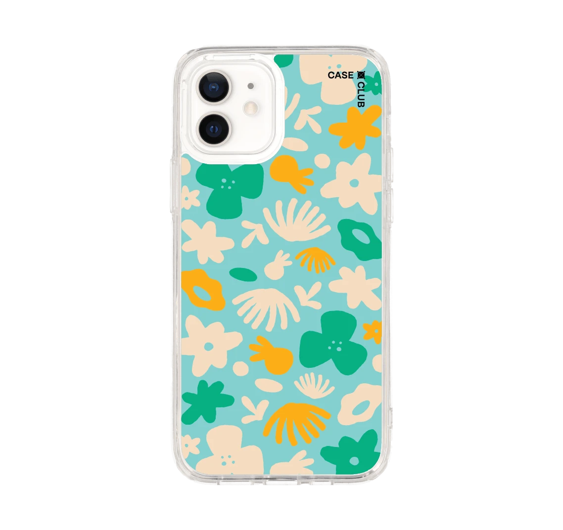 light blue flower pattern